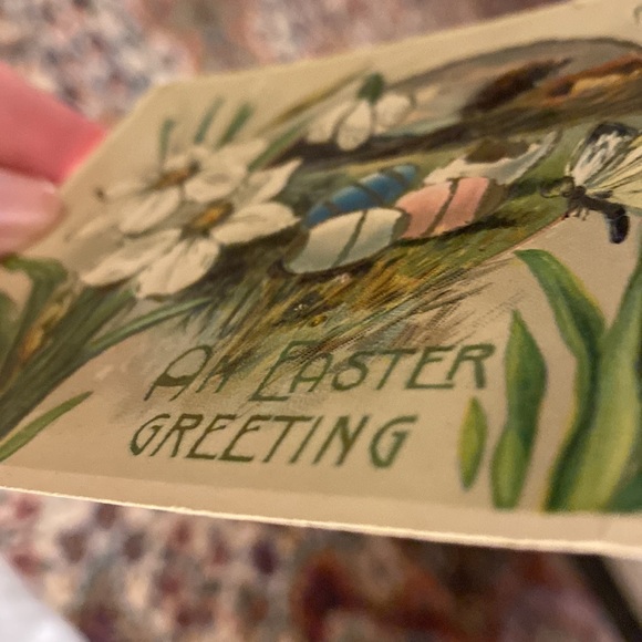 Antique Embossed Easter Greeting Postcard- No Writing - Picture 8 of 8